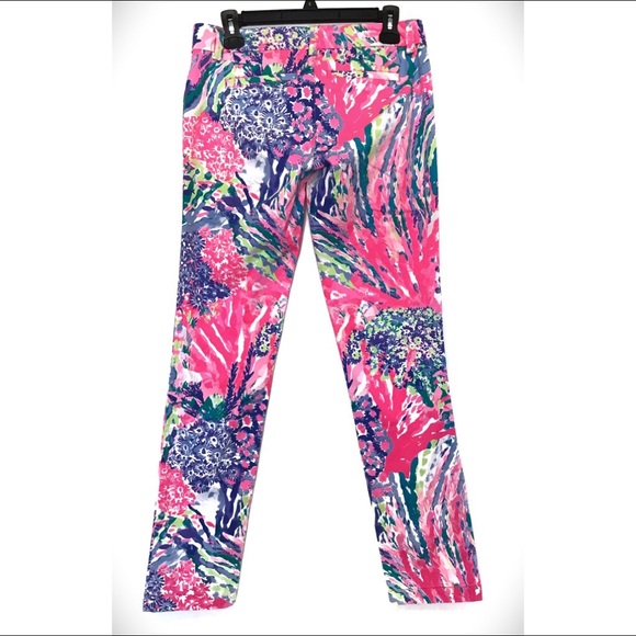 Lilly Pulitzer Callahan Chino Pants Jeans SZ 2 - Picture 3 of 8